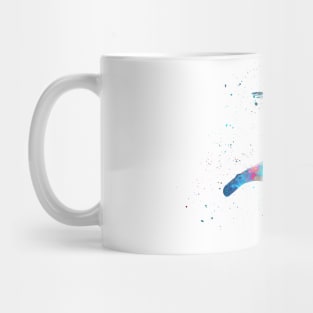 Man with wings in watercolor Mug